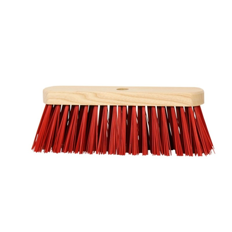 Straatbezem rood 29cm Straatbezem rood 29cm