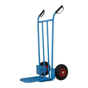 Steekwagen blauw + klep 200kg