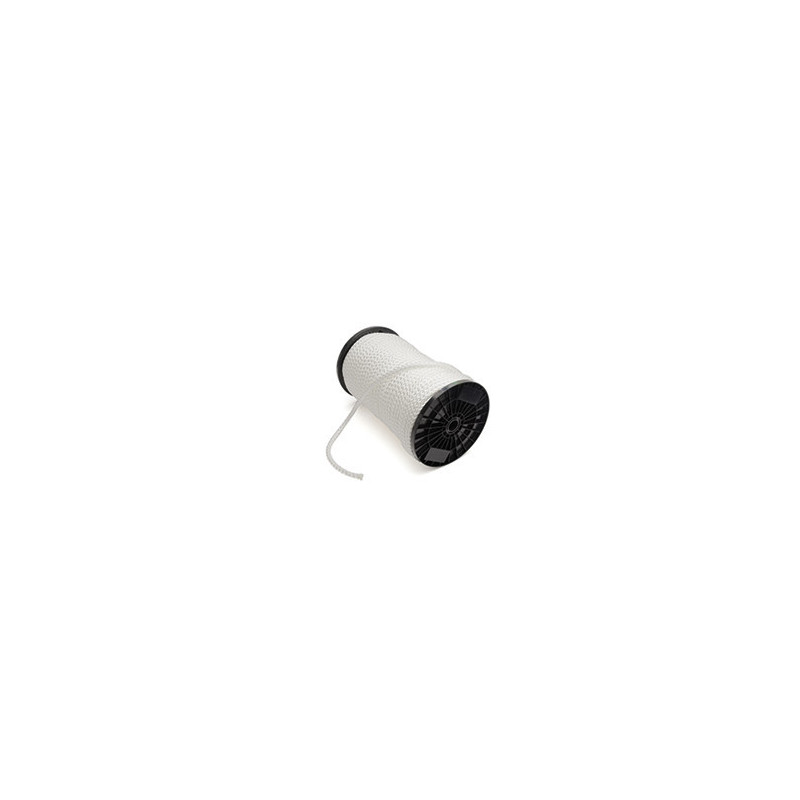 Touw wit 2mm gevlochten nylon rol 200mtr Touw wit 2mm gevlochten nylon rol 200mtr