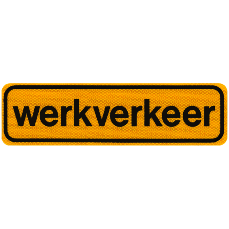 Magneetsticker werkverkeer refl. Magneetsticker werkverkeer refl.