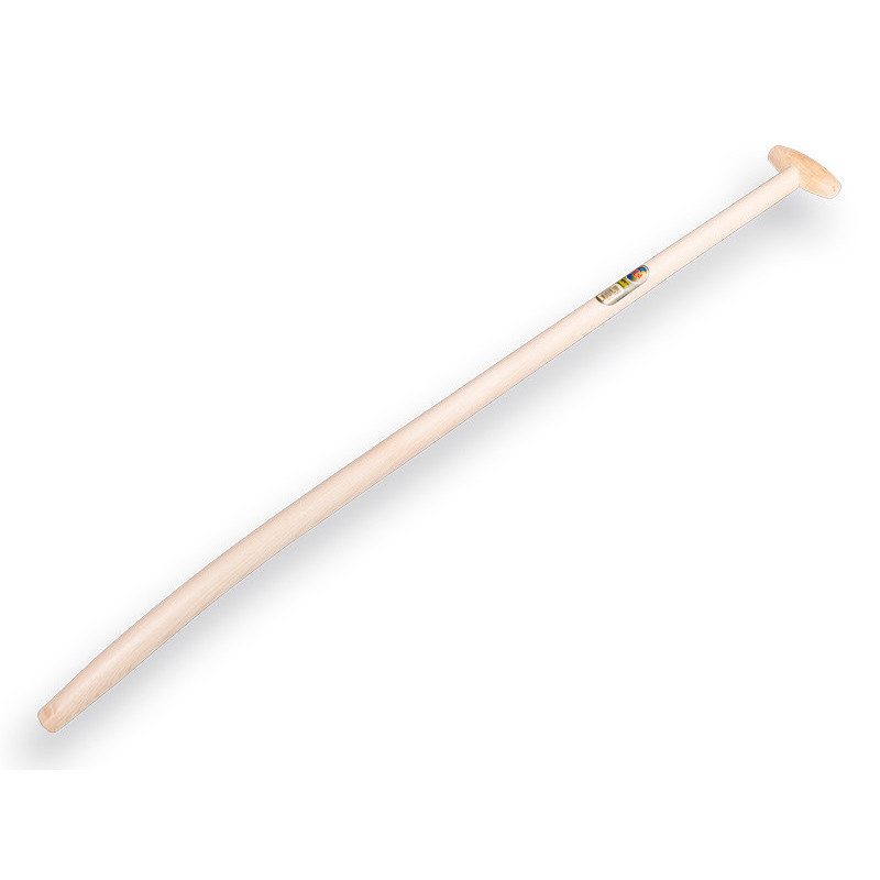 Schopsteel ATLAS 130cm extra sterk gebogen met doorgestoken hilt